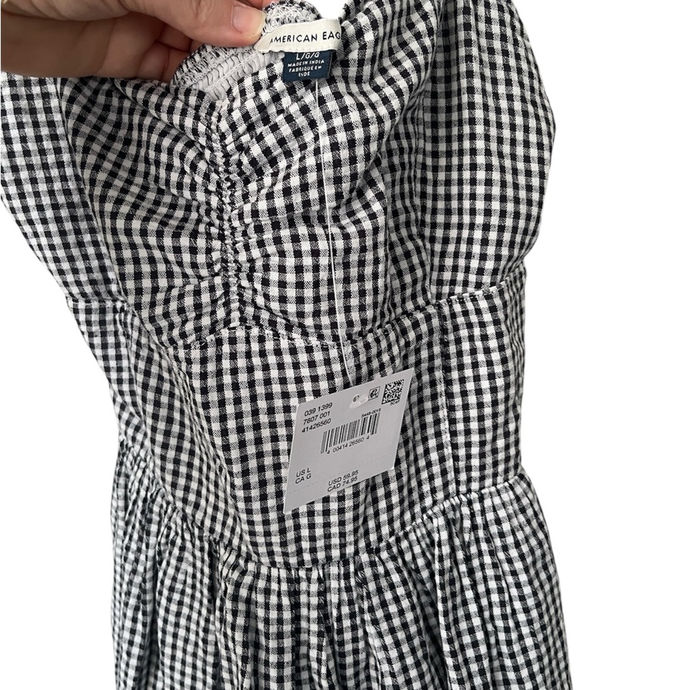American Eagle Outfitters Sweetheart Gingham Midi Dress - Picture 3 of 6